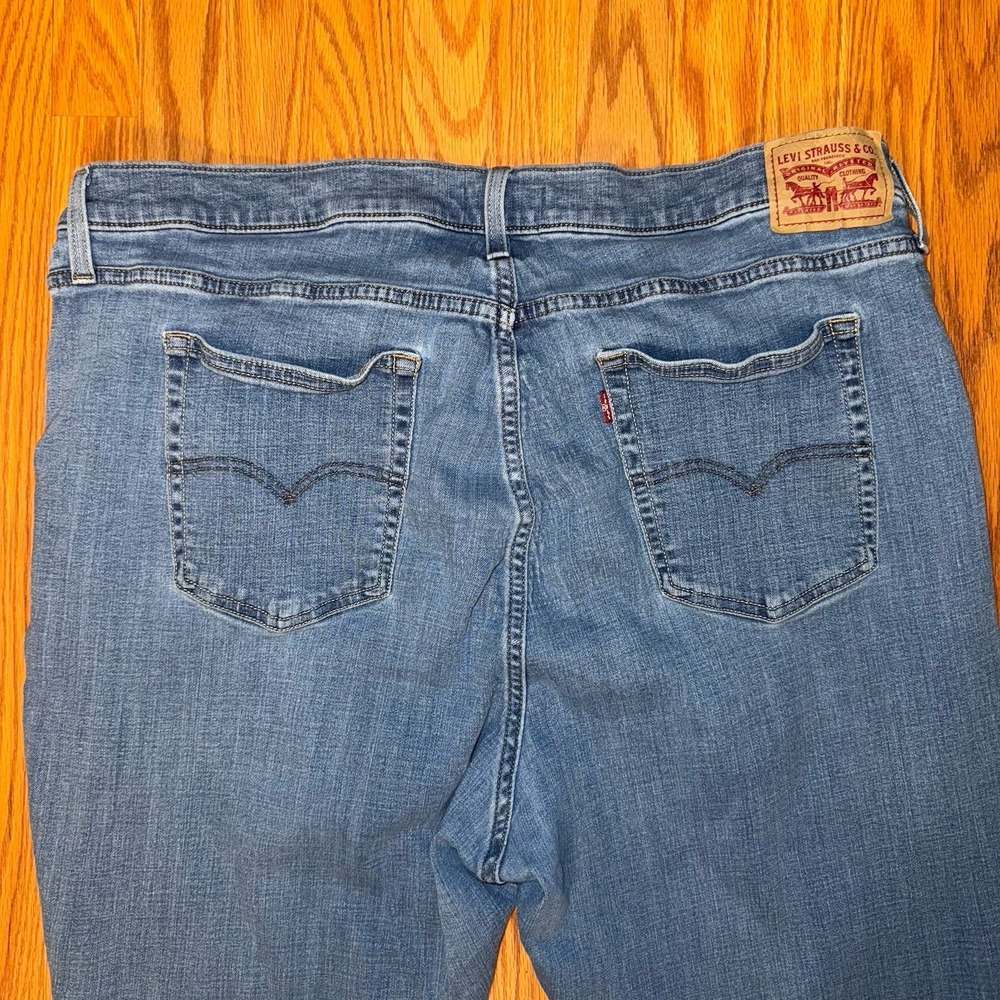 Levis 721 Women's High Rise Skinny Jeans Sz 22w Blue Denim Light Wash